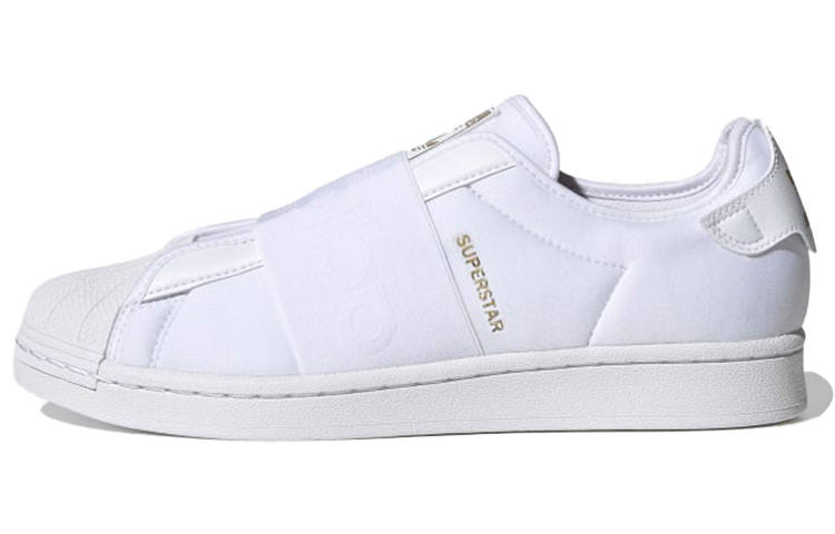 Adidas Originals Adidas Superstar Slip On Shoes 'White Gold Metallic'