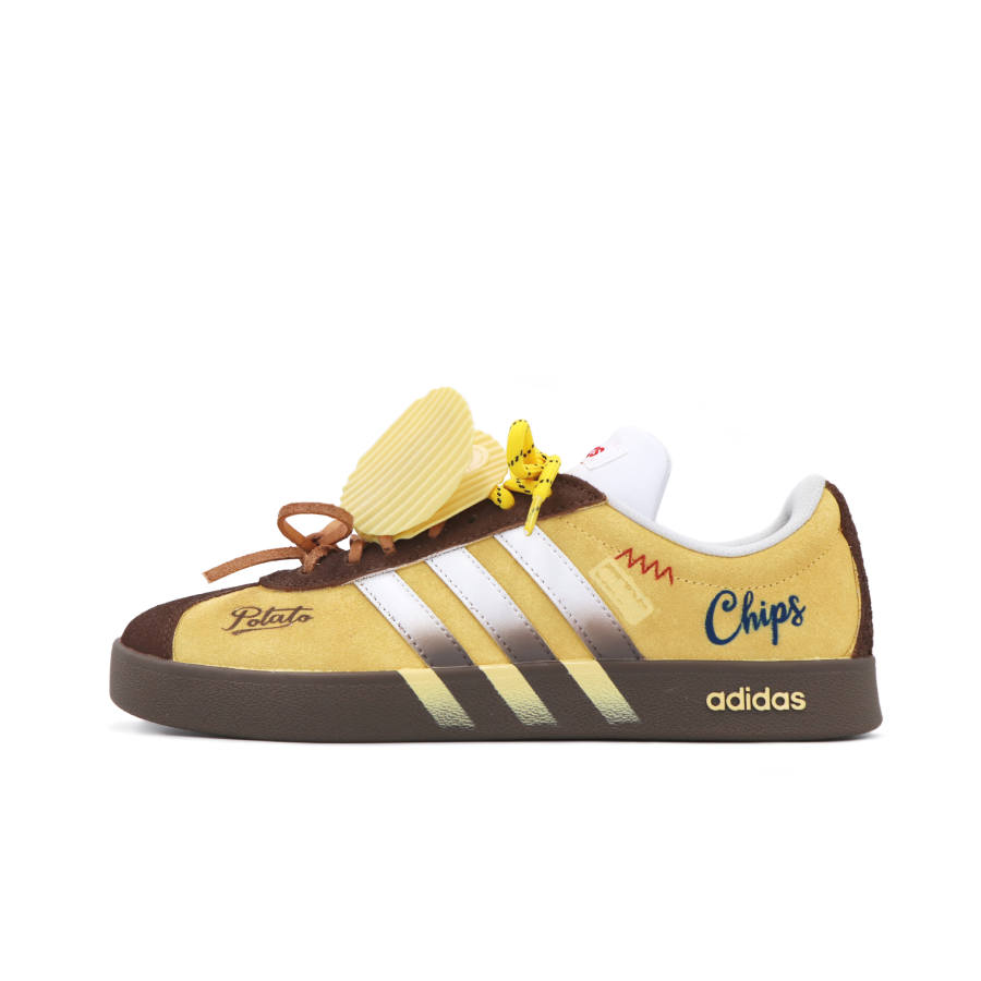 Adidas Adidas Slip Resistant Cushioning Abrasion Resistant Low top Skateboard Shoes Unisex Yellow Brown