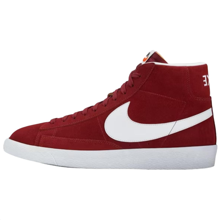 Nike Nike Blazer Abrasion Resistant Mid top Skateboard Shoes Unisex Red