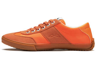 URBANHOOD Slip Resistant Abrasion Resistant Low top Skateboard Shoes Men's Orange