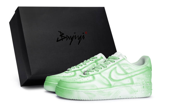 Nike Nike Air Force 1 811 Manufacturing, Aurora Green, Special Shoe Box Fresh Slip Resistant Low top Skateboard Shoes Unisex