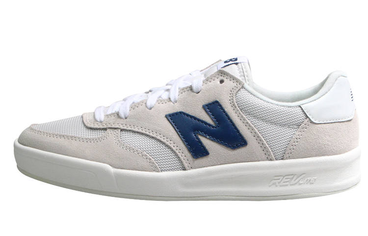 New Balance New Balance NB 300 Cow Leather Low top Skateboard Shoes Women's Beige White Blue B Width