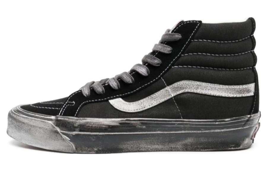 Vans Og Sk8Hi Lx 'Stressed Black White' Women's