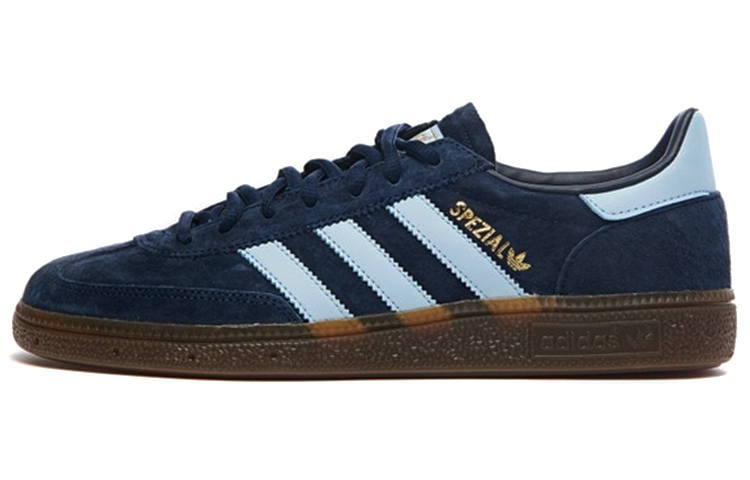 Adidas Originals HANDBALL SPEZIAL Suede Low top Skateboard Shoes Unisex Blue Brown