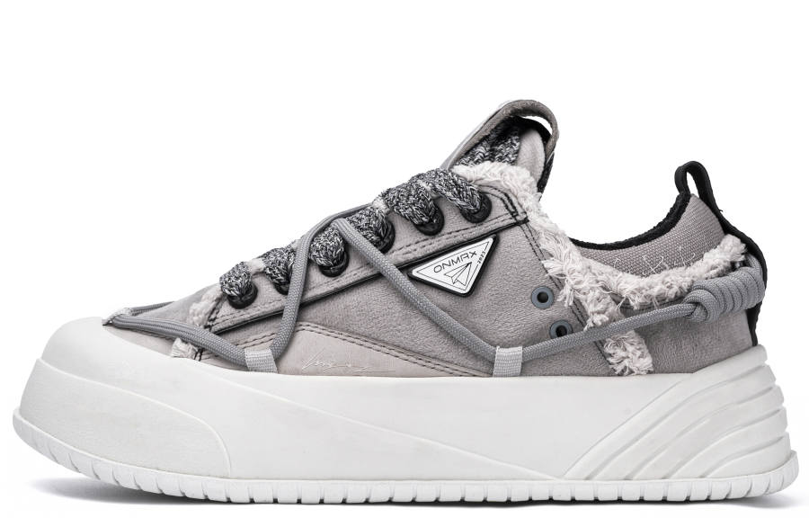 ON MAX ON MAX Paper Airplane Collection Skateboard Shoes Unisex Low Top Gray
