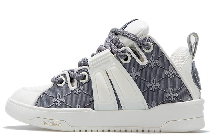 Palladium Paladin Slip Resistant Abrasion Resistant Low top Skateboard Shoes Women's Gray/White