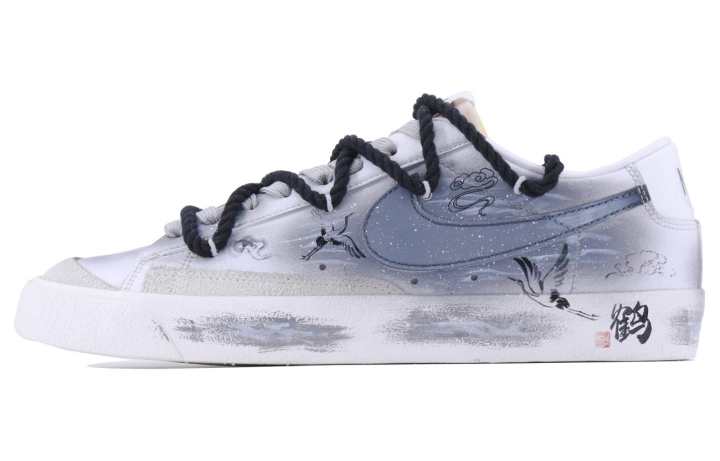 Nike Nike Blazer Starry River SDS Low top Skateboard Shoes Unisex White Black