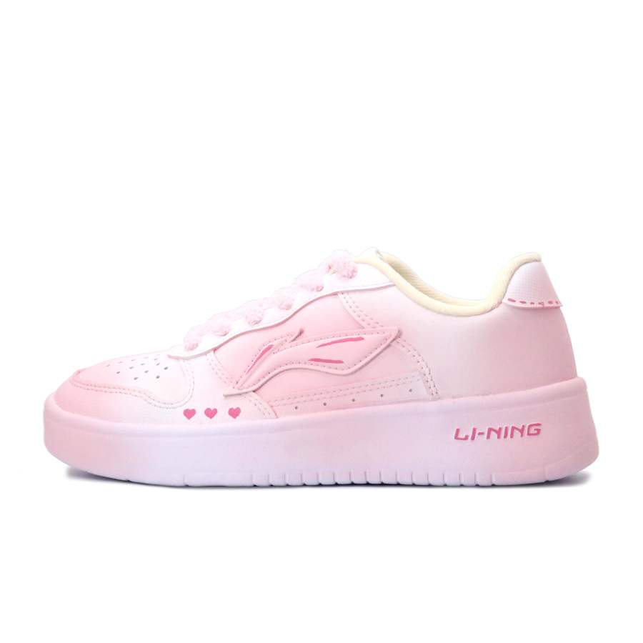 Li-Ning Li Ning Floating Boat Lightweight And Breathable Low top Skateboard Shoes Women's Pink