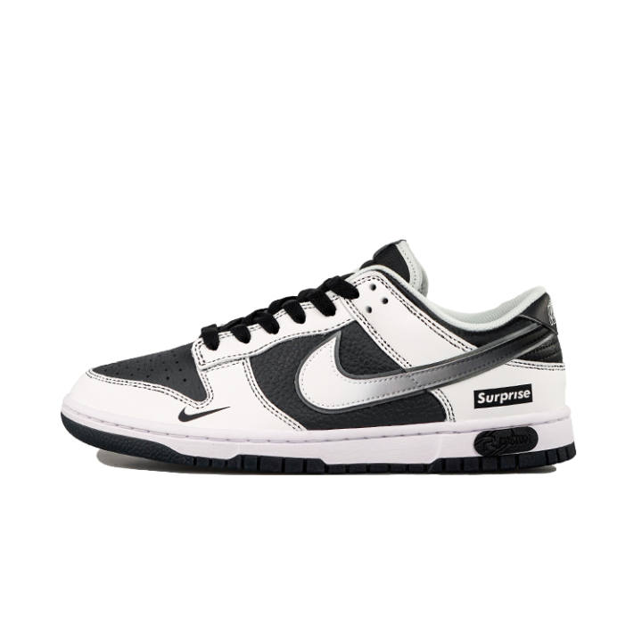 Nike Nike Dunk RISK Line Oreo Slip Resistant Low top Skateboard Shoes Men's Black White