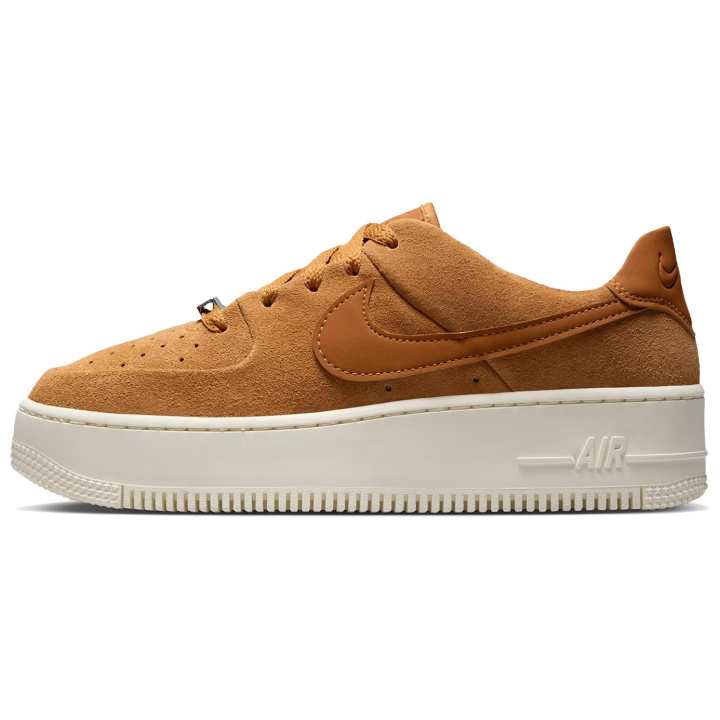 Nike Nike Air Force 1 Low top Skateboard Shoes Women's Brown