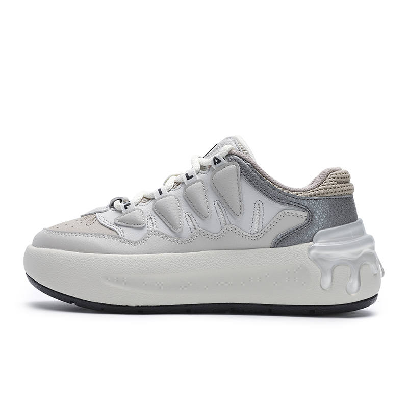 FILA CARROT 1 Slip Resistant Abrasion Resistant Low top Skateboard Shoes Women's Antarctic Gray
