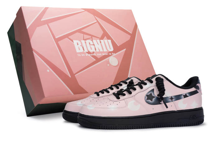 Nike Nike Air Force 1 07 811 Manufacturing, Pink Moon, Special Shoe Box Slip Resistant Abrasion Resistant