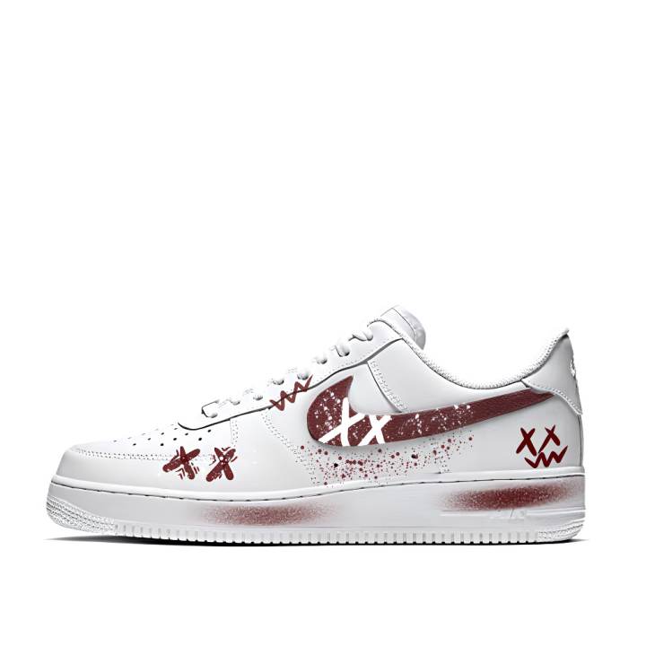 Nike Nike Air Force 1 Low top Skateboard Shoes Unisex Red