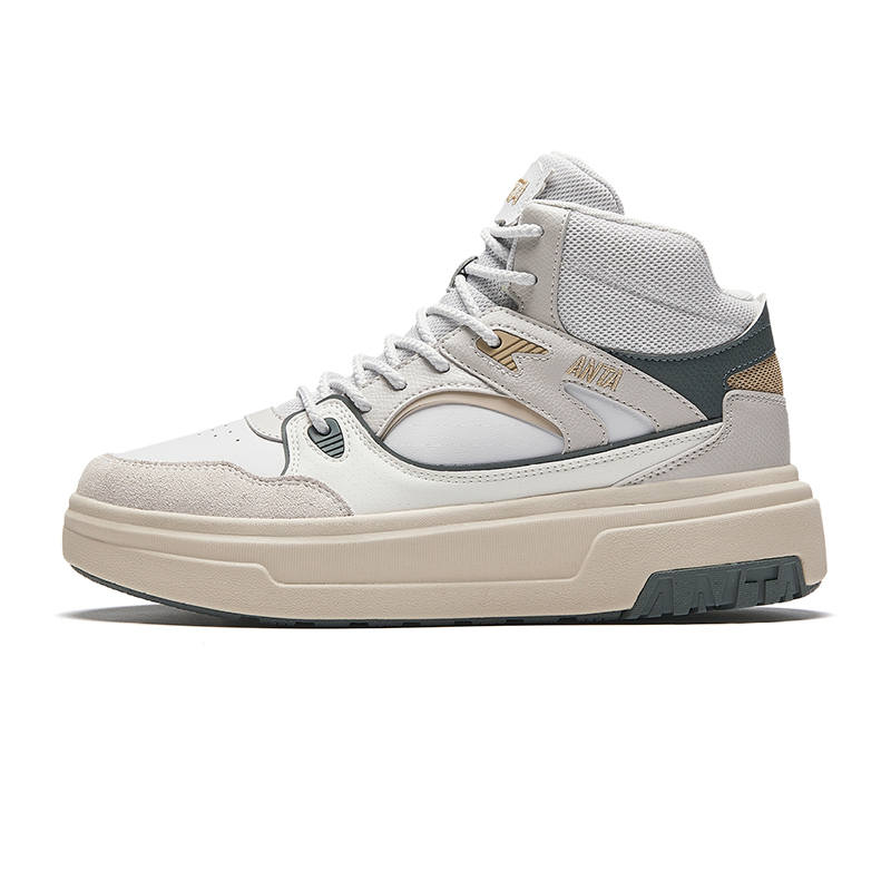 Anta Pancake Textile, Synthetic Leather Slip Resistant Abrasion Resistant Slip Resistant Abrasion Resistant High top