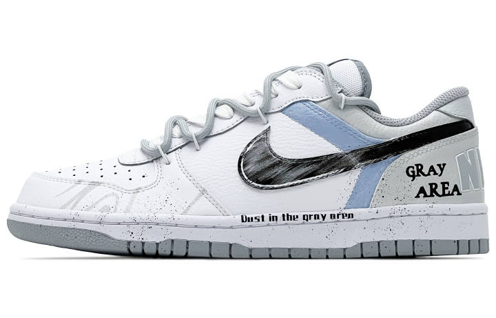 Nike Nike Big Abrasion Resistant Breathable Abrasion Resistant Breathable Low top Skateboard Shoes Men's White Gray