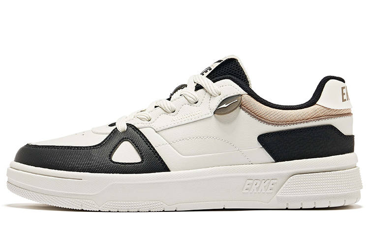 Erke New Beginning Slip Resistant Abrasion Resistant Low top Skateboard Shoes Men's Gray Black