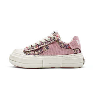 BLOVESTAR Abrasion Resistant Height Increasing Low top Skateboard Shoes Women's Pink