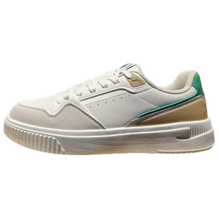 Erke Thermal Abrasion Resistant Lightweight Low top Skateboard Shoes Men's White Gray