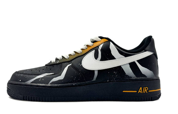 Nike Nike Air Force 1 Skateboard Shoes Unisex Low Top Black/White/Orange