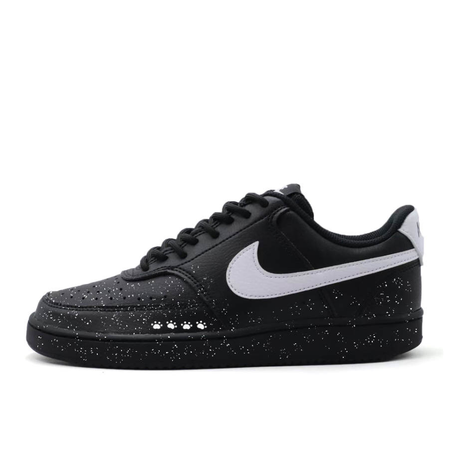 Nike Nike Court Vision 1 Star Trace Ink Claw Abrasion Resistant Abrasion Resistant Low top Skateboard Shoes Men's Black