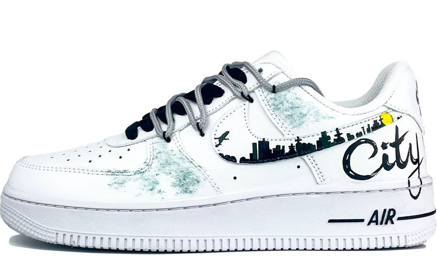 Nike Nike Air Force 1 Yueshan Shoes, Urban Horizon Slip Resistant Abrasion Resistant Low top Skateboard Shoes Men's