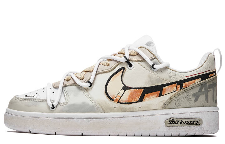 Nike Nike Court Borough Freedom Panda, Yujian Sand Slip Resistant Low top Skateboard Shoes GS Brown White