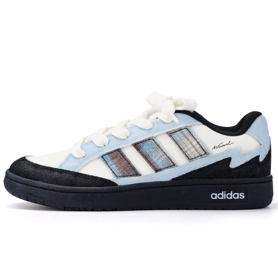 Adidas Adidas WCARD ADV Serene Blue Moment Abrasion Resistant Low top Skateboard Shoes Unisex Blue Black