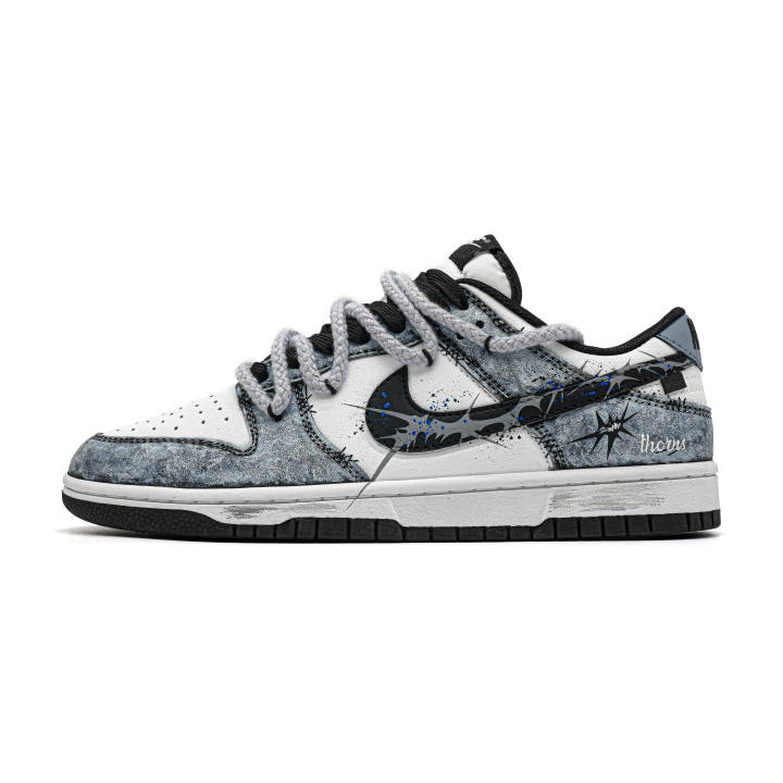 Nike Nike Dunk Abrasion Resistant Low top Skateboard Shoes Unisex Black