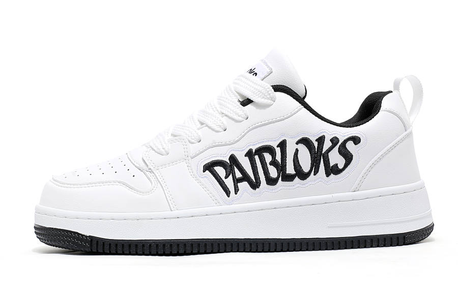 PAIBLOKS Cushioning Abrasion Resistant Slip Resistant Low top Skateboard Shoes Unisex