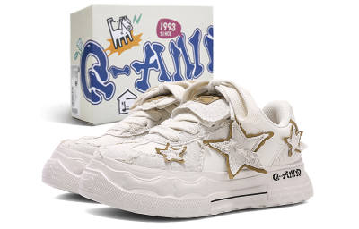 Q-AND Q AND Low top Skateboard Shoes Unisex Beige