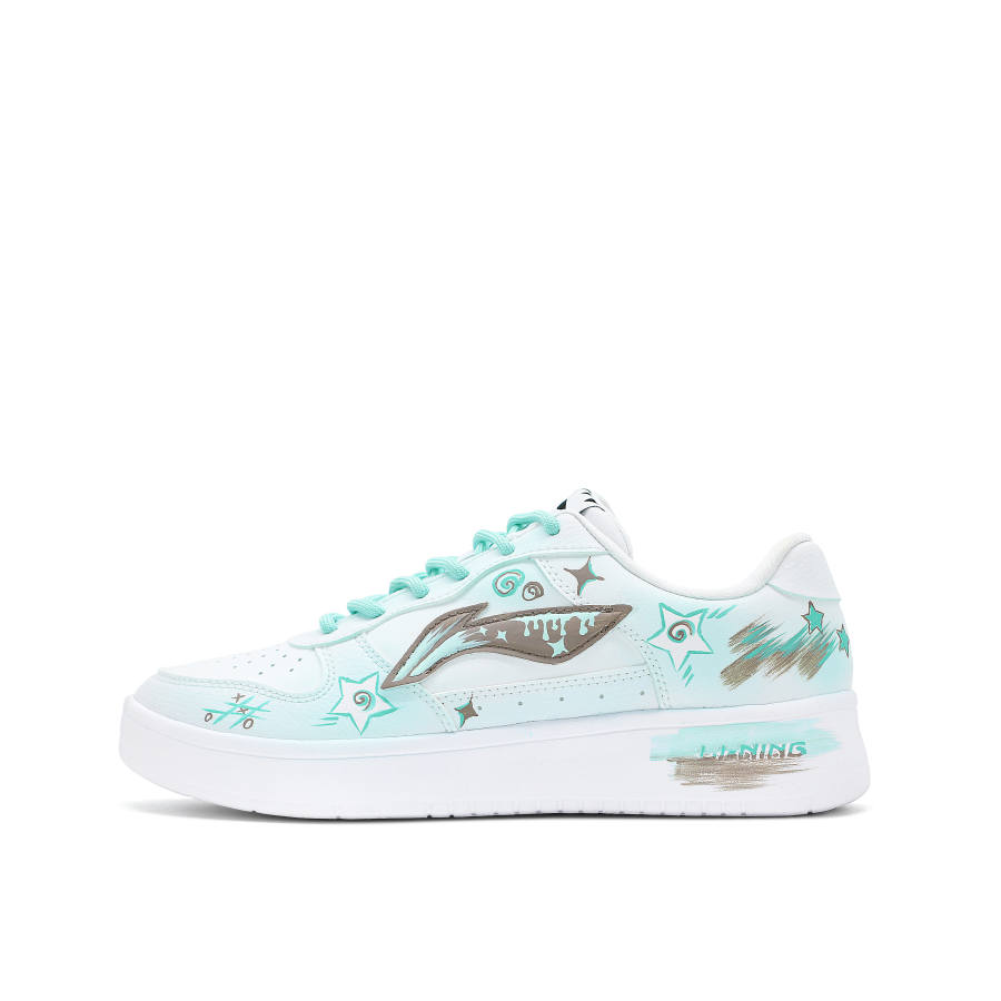 Li-Ning Li Ning Floating Boat Cushioning, Wear Resistant Low top Skateboard Shoes Unisex Cyan