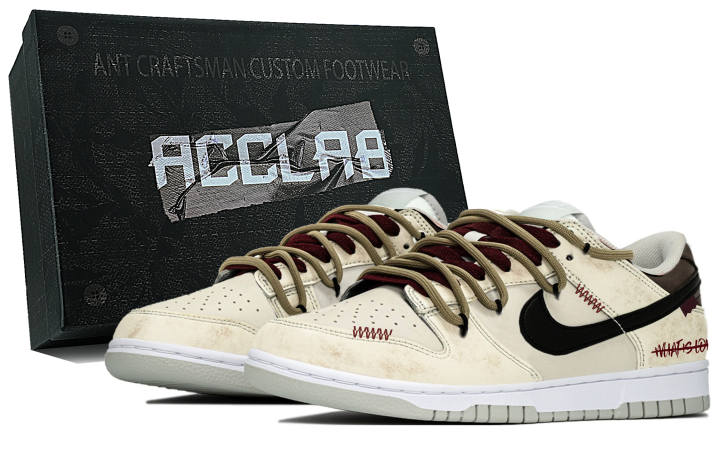 Nike Nike Dunk LOW RETRO Breathable Height Increasing Low top Skateboard Shoes Men's Beige Yellow