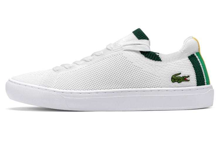 LACOSTE Fabric Low top Skateboard Shoes Men's White