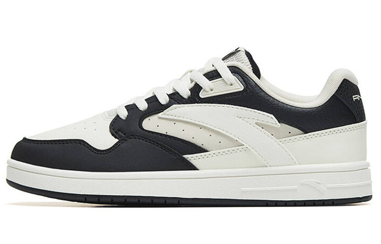Anta Life Collection Slip Resistant Abrasion Resistant Low top Skateboard Shoes Women's White Black Gray