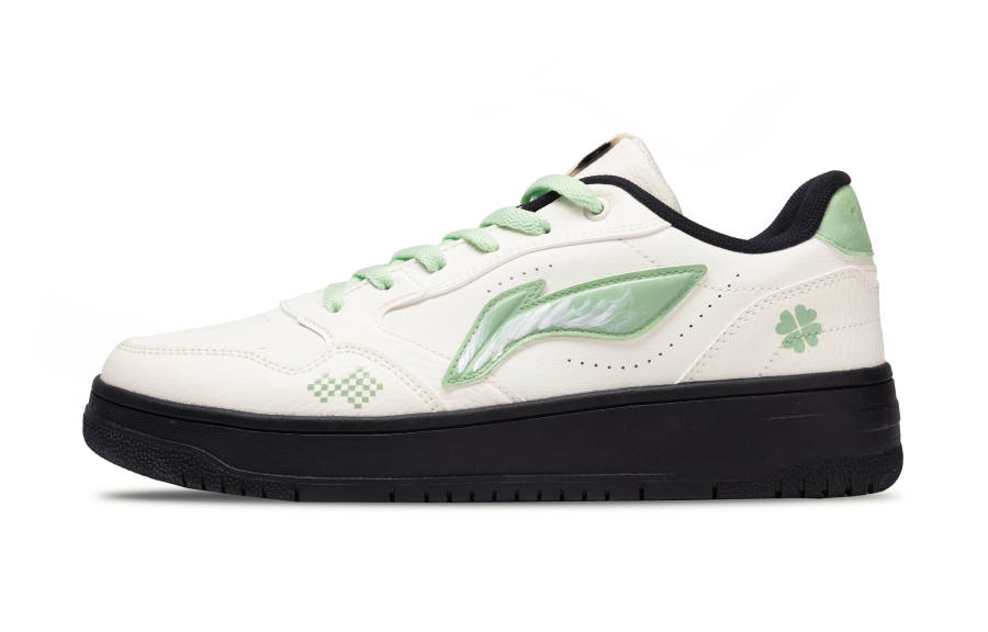 Li-Ning Li Ning Tianji Soft Cushioning, Wear Resistant Low top Skateboard Shoes Unisex Light Green