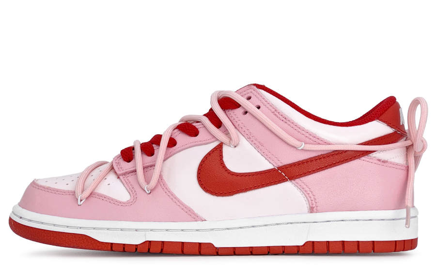 Nike Nike Dunk Peach Blossom Slip Resistant Abrasion Resistant Low top Skateboard Shoes Women's Pink
