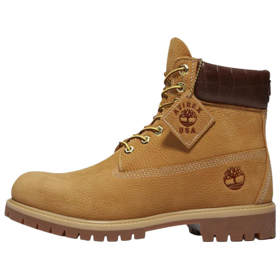 Timberland AVIREX x Timberland 6 Inch Ankle Boots Men's Yellow Brown