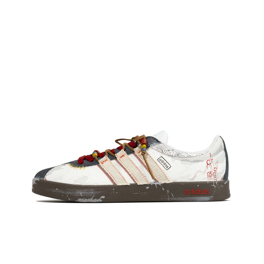 Adidas Neo VL Court 2.0 Da Vinci Custom, Serpent Auspicious, Lantern Wish Slip Resistant Abrasion Resistant