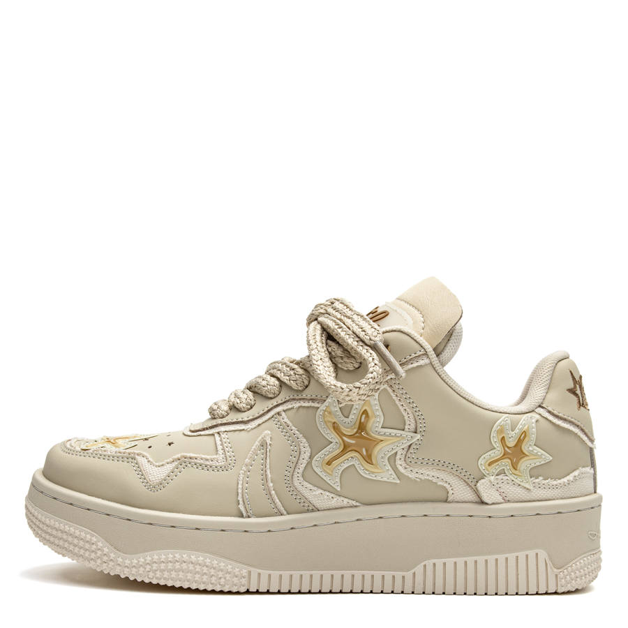 Youthloser Running Stars Collection Low top Skateboard Shoes Unisex Beige