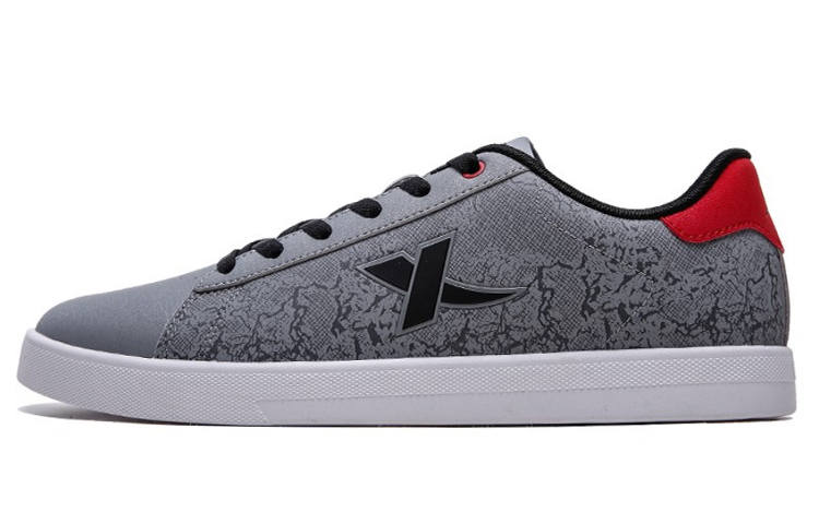 XTEP XTEP Waterproof Low top Skateboard Shoes Men's Gray Red