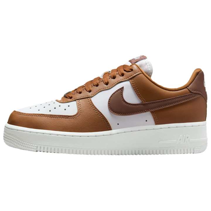 Nike Nike Air Force 1 Low top Skateboard Shoes Unisex Brown White