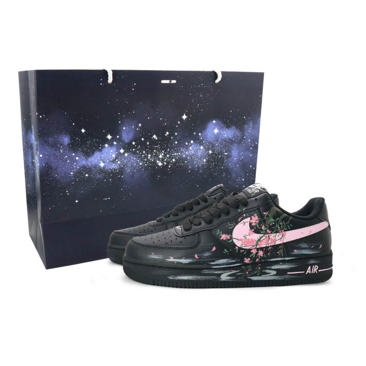 Nike Nike Air Force 1 Peach Blossom Promise Leather Slip Resistant Abrasion Resistant Slip Resistant Abrasion Resistant