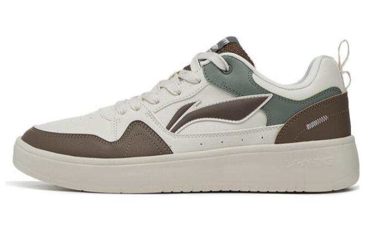 Li-Ning Li Ning Line 2.0 Abrasion Resistant Breathable Low top Skateboard Shoes Men's White Umber