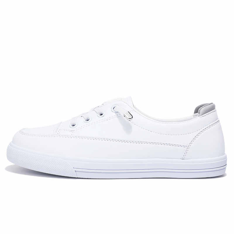 WARRIOR Skateboard Shoes Women's Low Top White Gray