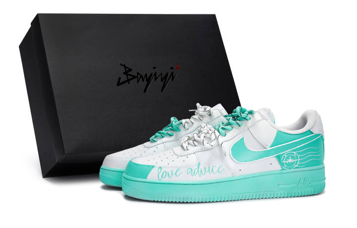 Nike Nike Air Force 1 Slip Resistant Slip Resistant Low top Skateboard Shoes Unisex White Tiffany