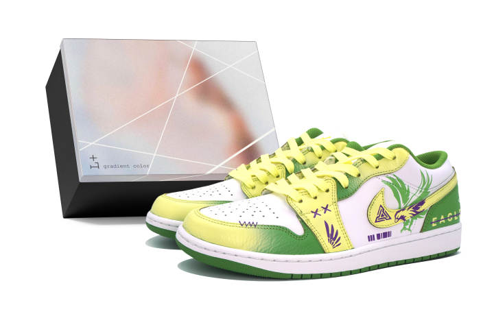 Jordan Jordan Air Jordan 1 Low top Skateboard Shoes Men's Green