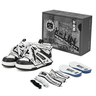 X·LUN Slip Resistant Abrasion Resistant Mid top Skateboard Shoes