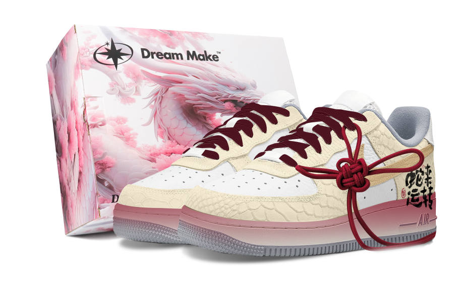 Nike Nike Air Force 1 Slip Resistant Cushioning Abrasion Resistant Low top Skateboard Shoes Women's Light Yellow