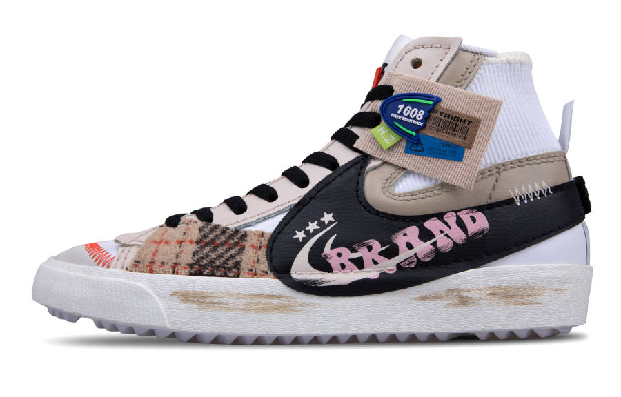 Nike Nike Blazer `77 Jumbo Slip Resistant Abrasion Resistant Slip Resistant Abrasion Resistant Mid top Skateboard Shoes