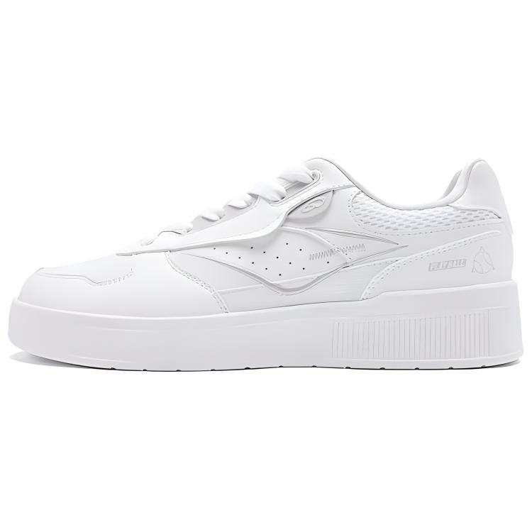 QIAODAN Wear resistant And Lightweight Low top Skateboard Shoes Men's White